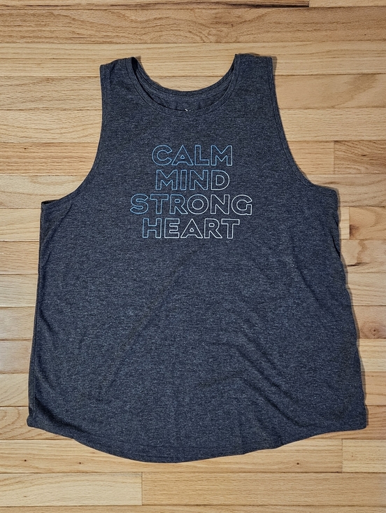 Old Navy Tops - Old Navy Active Go-Dry Women's Tank. Dark Grey. Size XL. "Calm Mind String Heart